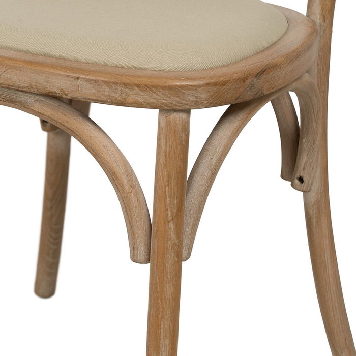 Ixia Silla Natural-Beige de Madera y Tejido 45 x 46 x 92 cm Ixia Silla Natural-Beige de Madera y Tejido 45 x 46 x 92 cm