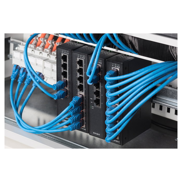 Digitus Panel de Carril DIN 3U 19 Pulgadas para Bastidor de 483 mm, Gris, Acero, Referencia Hutschienentrager