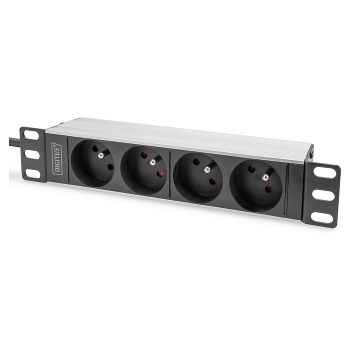 Digitus PDU 1U 10 pulgadas con 4 salidas CEE 7/5 Digitus PDU 1U 10 pulgadas con 4 salidas CEE 7/5
