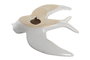 DKD Home Decor Decoración de Pared de Porcelana Golondrina