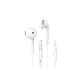 Eightt Auriculares con micrófono jack 3.5mm blanco