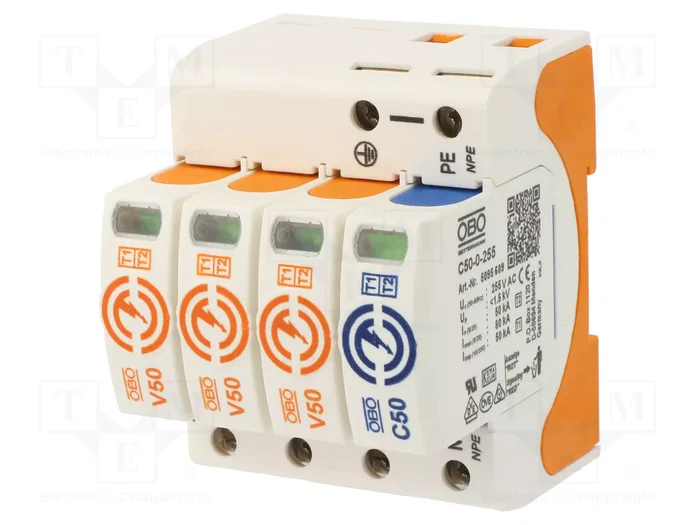 OBO BETTERMANN V50-3+NPE-280 CombiController V50 3+NPE 280V 30kA OBO BETTERMANN V50-3+NPE-280 CombiController V50 3+NPE 280V 30kA