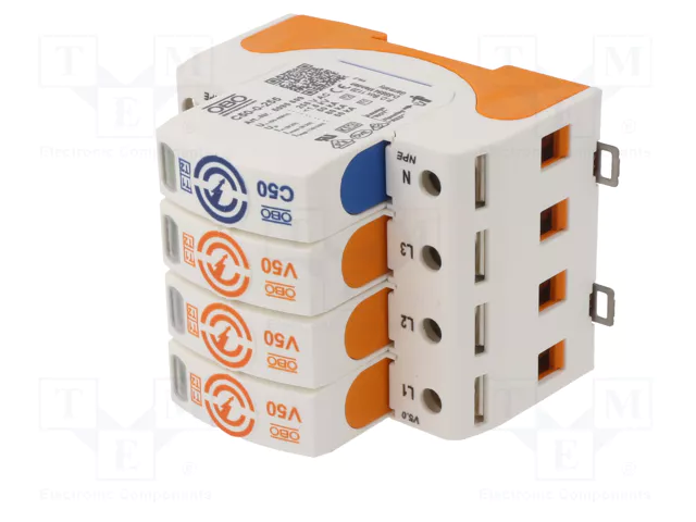 OBO BETTERMANN V50-3+NPE-280 CombiController V50 3+NPE 280V 30kA OBO BETTERMANN V50-3+NPE-280 CombiController V50 3+NPE 280V 30kA
