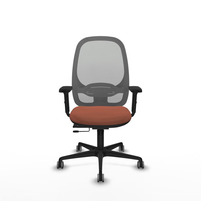 PIQUERAS Y CRESPO Silla de oficina Cilanco con mecanismo Sincro/Traslack Marrón y Gris PIQUERAS Y CRESPO Silla de oficina Cilanco con mecanismo Sincro/Traslack Marrón y Gris