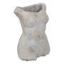 Ixia Macetero Busto Gris Cemento Decoración 19 x 13,50 x 27 cm