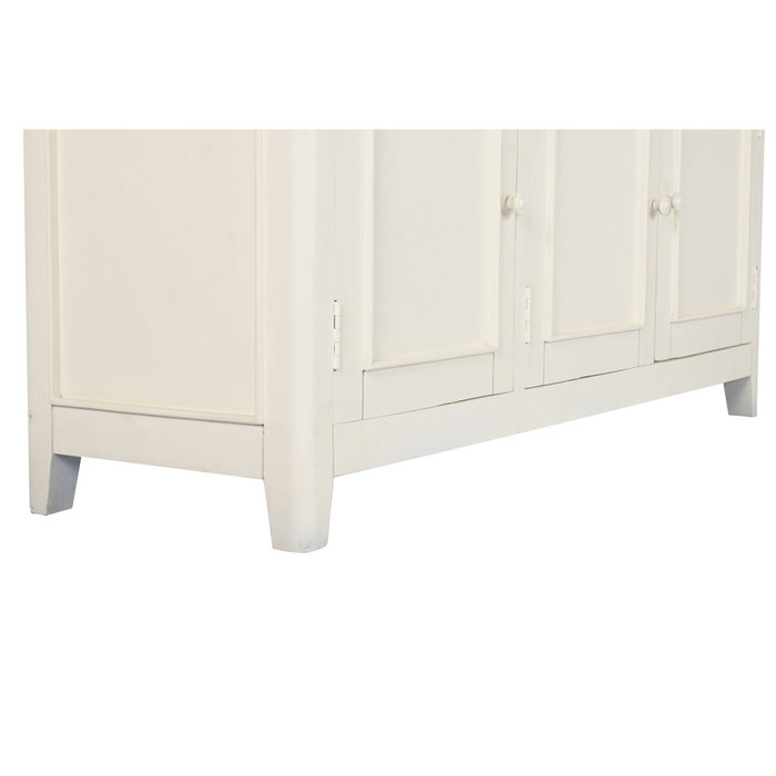 DKD Home Decor Vitrina Tradicional Crema Marron Oscuro Mango y MDF 150 x 190 x 45 cm con 6 cajones y 6 puertas