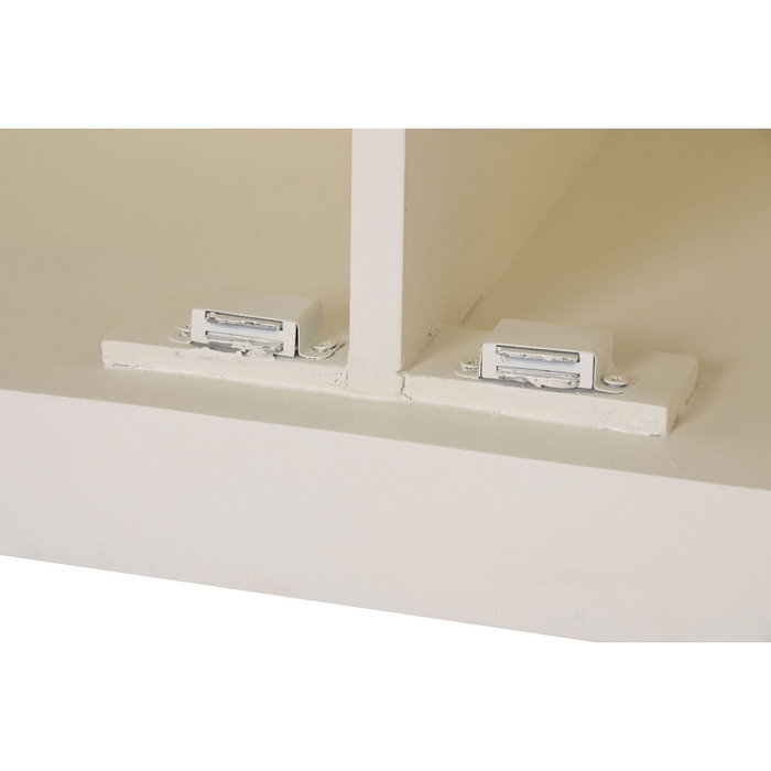 DKD Home Decor Vitrina Tradicional Crema Marron Oscuro Mango y MDF 150 x 190 x 45 cm con 6 cajones y 6 puertas