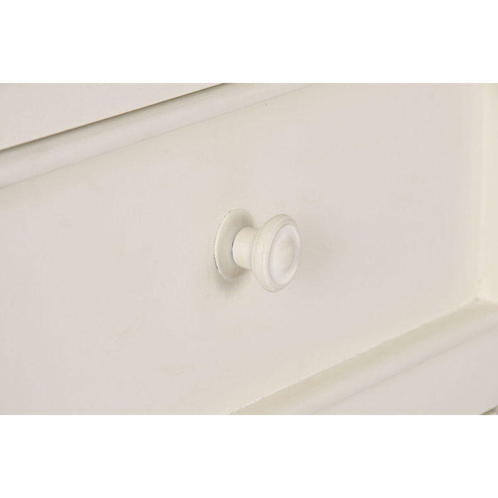 DKD Home Decor Vitrina Tradicional Crema Marron Oscuro Mango y MDF 150 x 190 x 45 cm con 6 cajones y 6 puertas