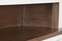 DKD Home Decor Vitrina Tradicional Crema Marron Oscuro Mango y MDF 150 x 190 x 45 cm con 6 cajones y 6 puertas
