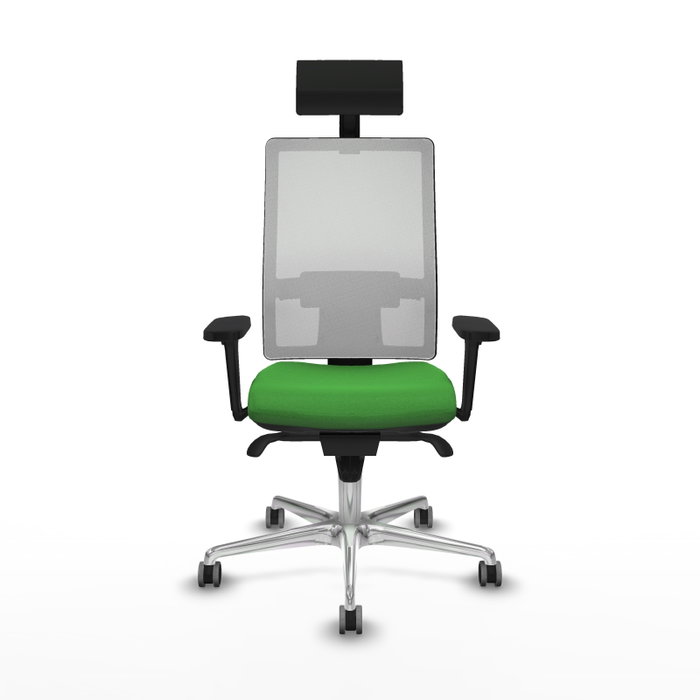 PIQUERAS Y CRESPO Silla de oficina Horna con mecanismo Sincro, Verde y Blanco PIQUERAS Y CRESPO Silla de oficina Horna con mecanismo Sincro, Verde y Blanco