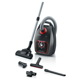 Siemens VSZ7XTRM Aspiradora Cilíndrica 750 W con Filtro Allergy Plus, Color Gris Pardo, Capacidad 5 Litros, 3 Cepillos Incluidos