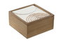 DKD Home Decor Caja MDF y Yeso 16x16x8 Natural