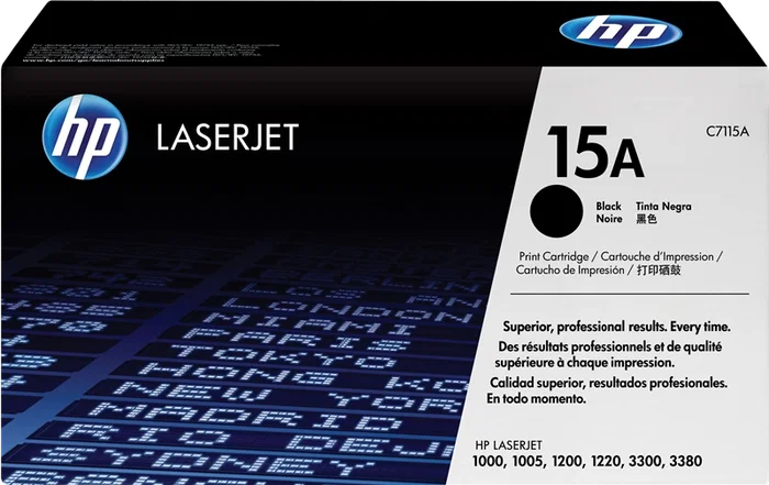 HP Cartucho de tóner 15A Negro (C7115A) HP Cartucho de tóner 15A Negro (C7115A)
