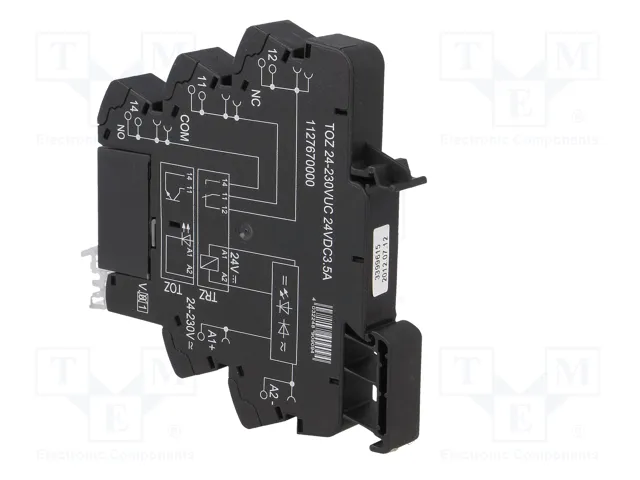 WEIDMÜLLER Relé de interfaz DPDT 3,5A 24-230V AC/DC WEIDMÜLLER Relé de interfaz DPDT 3,5A 24-230V AC/DC