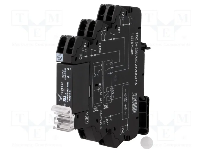 WEIDMÜLLER Relé de interfaz DPDT 3,5A 24-230V AC/DC WEIDMÜLLER Relé de interfaz DPDT 3,5A 24-230V AC/DC