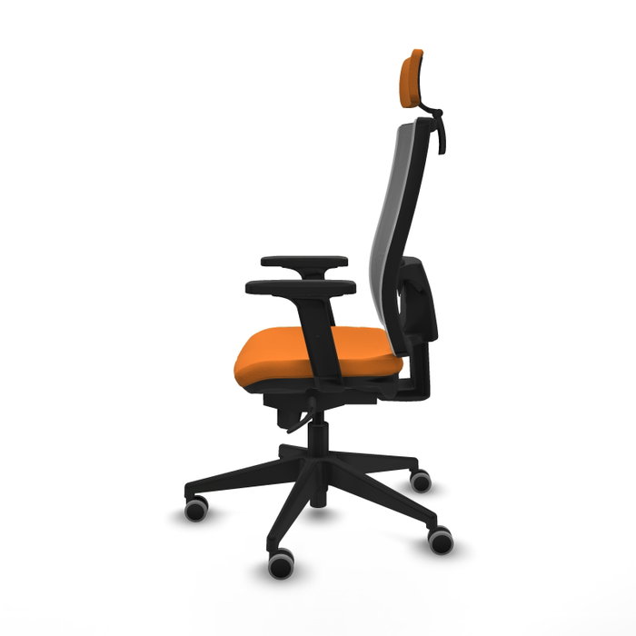 PIQUERAS Y CRESPO Silla de oficina Horna Naranja y Gris PIQUERAS Y CRESPO Silla de oficina Horna Naranja y Gris