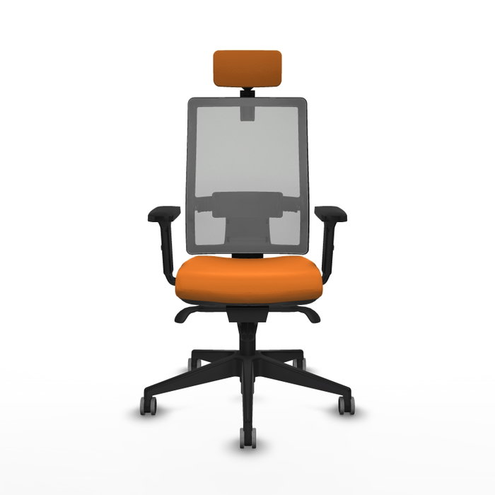 PIQUERAS Y CRESPO Silla de oficina Horna Naranja y Gris PIQUERAS Y CRESPO Silla de oficina Horna Naranja y Gris