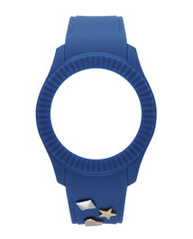 Watxandco Correa de Silicona Azul 43mm para Mujer