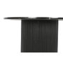 DKD Home Decor Mesa de Centro de Mármol y Madera Negra 80x80x42 cm