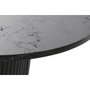 DKD Home Decor Mesa de Centro de Mármol y Madera Negra 80x80x42 cm