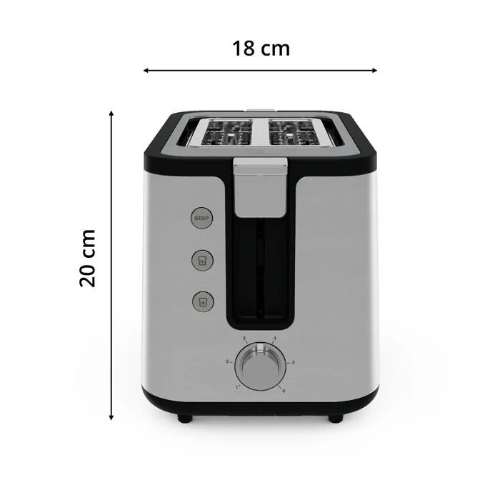 KRUPS KH442D10 Línea de control Tostadora de acero inoxidable, tostadora de 2 ranuras anchas, altura extra alta, funciones de recalentamiento y descongelación KRUPS KH442D10 Línea de control Tostadora de acero inoxidable, tostadora de 2 ranuras anchas, altura extra alta, funciones de recalentamiento y descongelación