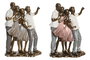 DKD Home Decor Figura de Resina Familia Surtida