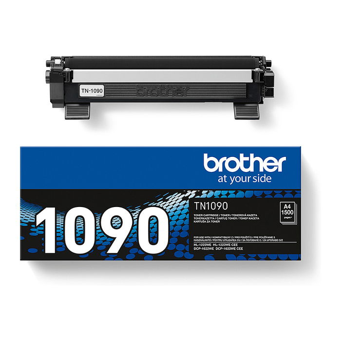 Brother TN1090 Original - Cartucho de Tóner Negro, 1500 páginas, Compatible con Brother DCP-1622WE, DCP-1623WE, HL-1222WE, HL-1223WE