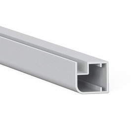 HERRAJES ALK Nadir.2020 Perfil Aluminio 3,25M Plata Mate Para Hacer Vitrinas Sin Junquillo