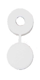 Embellecedor de tornillo Nº10 plástico blanco