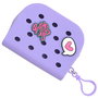 The Concept Factory Monedero Pequeño Silicona Con Charms Lila, Crema, Turquesa