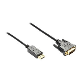GoodConnections Cable DisplayPort a DVI-D 24+1 Pines Macho Negro 3 Metros Alcasa DP-DVI3