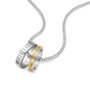 Police Collar DUO GOLD / SS NECKLACE Plateado