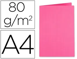 Exacompta Subcarpeta de papel, Formato DIN A4, 80 g/m², Color Fucsia, Certificado PEFC