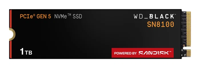 Western Digital WD_BLACK SN8100 NVMe SSD 1 TB M.2 2280 PCIe Gen5