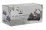 DKD Home Decor Ambientador Mikado Oriental Blanco Gris Set de 2 (6 Unidades) 9 x 16 x 20 cm