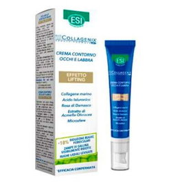TREPATDIET-ESI Collagenix Crema Contorno de Ojos Efecto Lifting para Bolsas, Ojeras y Arrugas con Colágeno y Ácido Hialurónico 15 Ml