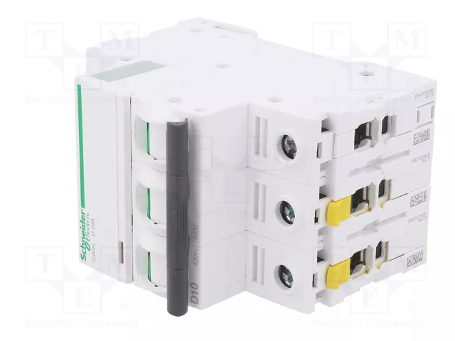 SCHNEIDER ELECTRIC Interruptor Magnetotérmico iC60N 10A 3 Polos Característica D