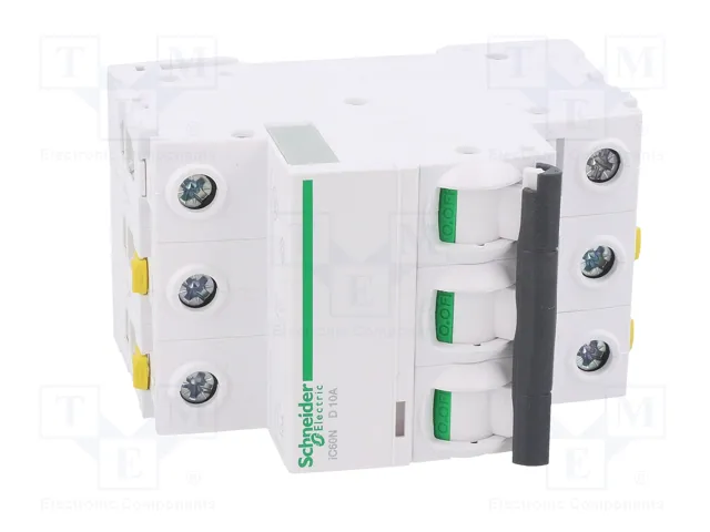 SCHNEIDER ELECTRIC Interruptor Magnetotérmico iC60N 10A 3 Polos Característica D