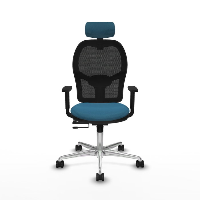 PIQUERAS Y CRESPO Silla de oficina Jorquera con mecanismo Sincro/Traslack, Verde petróleo y Negro PIQUERAS Y CRESPO Silla de oficina Jorquera con mecanismo Sincro/Traslack, Verde petróleo y Negro