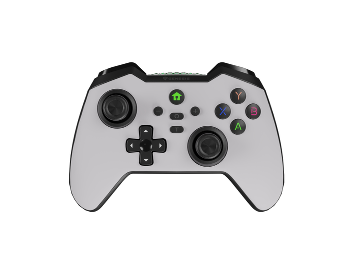 GENESIS Mangan 400 Blanco Gamepad Bluetooth Analógico/Digital para Android, MAC, Nintendo Switch, PC, iOS