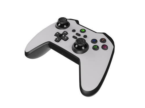 GENESIS Mangan 400 Blanco Gamepad Bluetooth Analógico/Digital para Android, MAC, Nintendo Switch, PC, iOS