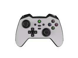 Genesis Mangan 400 Gamepad Inalámbrico Bluetooth Blanco para PC, Nintendo Switch, Android, iOS, MAC - Joystick Analógico/Digital, 15h Batería, Panel Intercambiable, Estuche Incluido