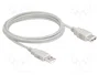 DeLOCK Cable de extensión USB 2.0 Tipo-A a Tipo-A 3 m Gris