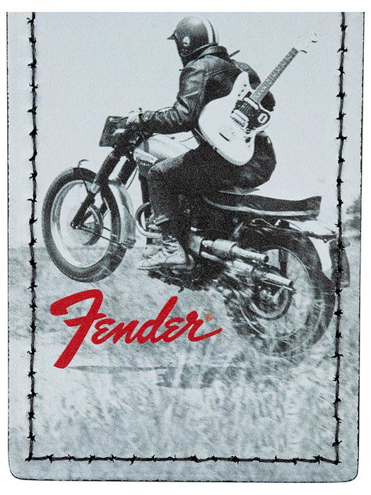 Fender Etiqueta de equipaje biker vintage