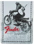 Fender Etiqueta de equipaje biker vintage