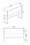 Hanah Home Tocador Travertino y Negro 120cm x 80cm x 30cm Elegante y Duradero Fabricado en Tablero de Partículas Melamina
