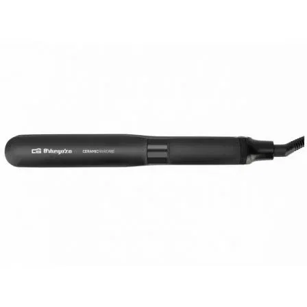 Orbegozo Plancha de Pelo PL 3510 Iónico Negra con Placas Cerámicas Flotantes y Pantalla LED Ajustable