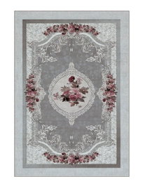 Conceptum HM-CRP25-23 Alfombra de Poliéster Tejida con Reverso Antideslizante 160 x 230 cm