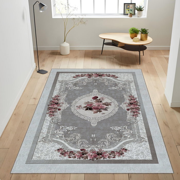 Conceptum HM-CRP25-23 Alfombra de Poliéster Tejida con Reverso Antideslizante 160 x 230 cm