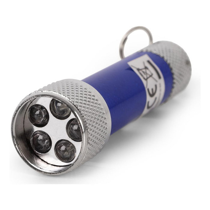 ENTAC Linterna de llavero EFL-5LED-KC Azul